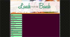 Desktop Screenshot of lunchforthebunch.com