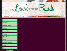 Tablet Screenshot of lunchforthebunch.com